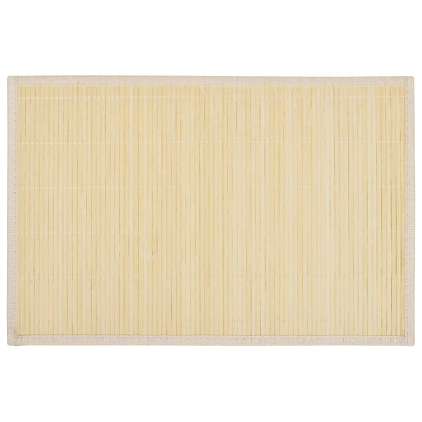 Naturfarben Bambus-Tischset Lenovia 30x45cm (6 Stück)
