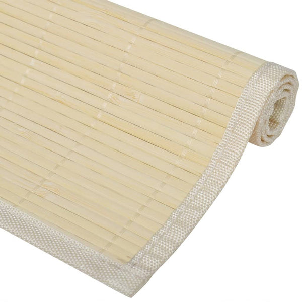 Naturfarben Bambus-Tischset Lenovia 30x45cm (6 Stück)