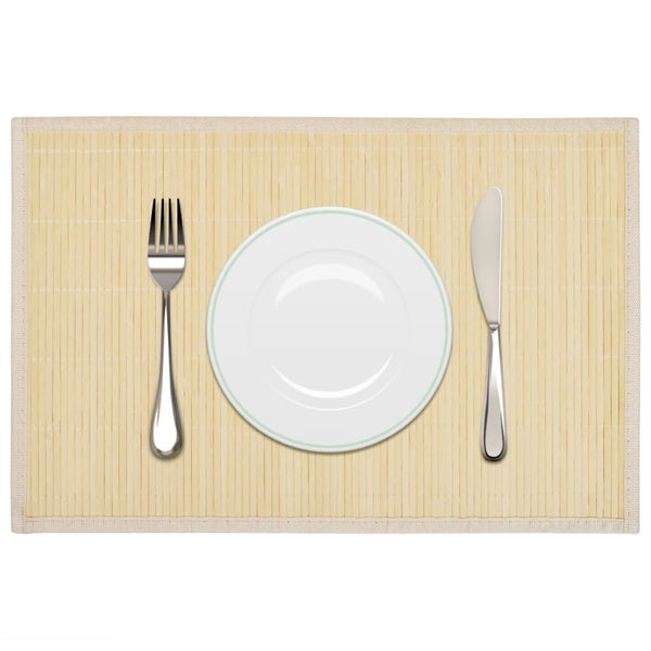 Naturfarben Bambus-Tischset Lenovia 30x45cm (6 Stück)