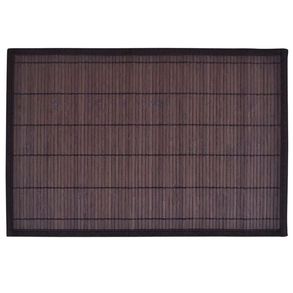 Dunkelbraunes Bambus-Tischset Lenovia 30x45cm (6 St.)