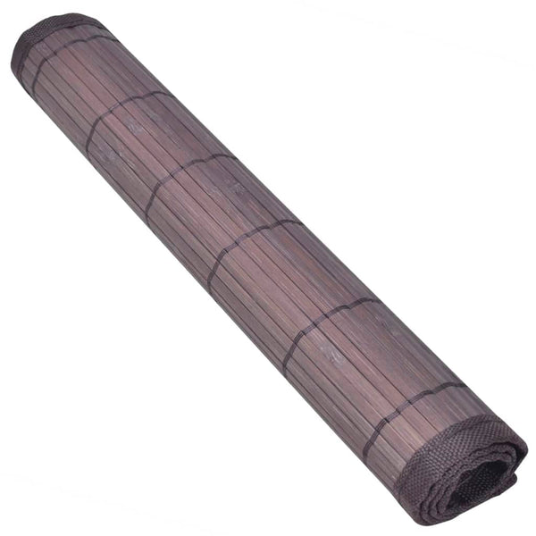 Dunkelbraunes Bambus-Tischset Lenovia 30x45cm (6 St.)