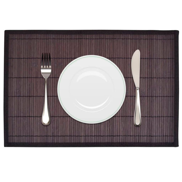 Dunkelbraunes Bambus-Tischset Lenovia 30x45cm (6 St.)