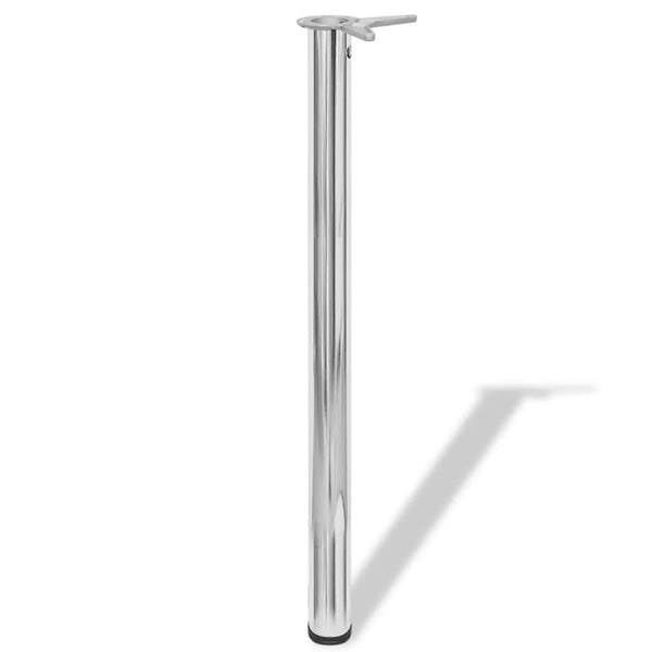 Verchromter, höhenverstellbarer Tischfuß Cublesan 870 mm