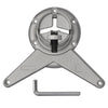 Verchromter, höhenverstellbarer Tischfuß Cublesan 870 mm