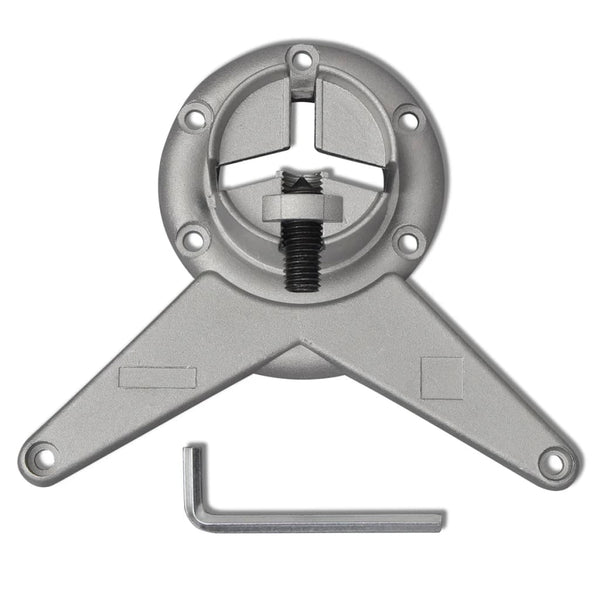 Verchromter, höhenverstellbarer Tischfuß Cublesan 870 mm