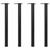 Schwarzes höhenverstellbares Tischbein Cublesan 870 mm (4)