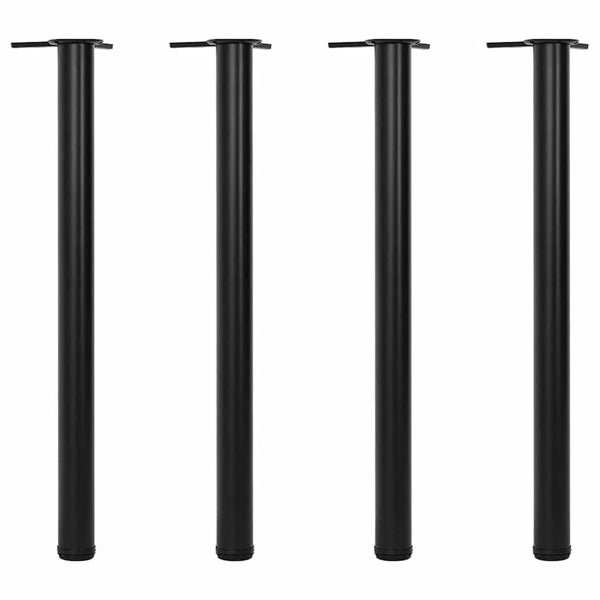 Schwarzes höhenverstellbares Tischbein Cublesan 870 mm (4)