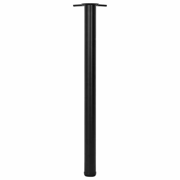 Schwarzes höhenverstellbares Tischbein Cublesan 870 mm (4)