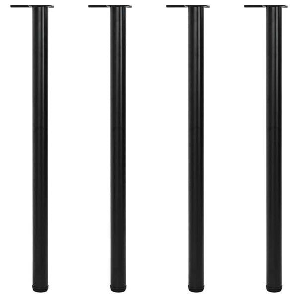 Schwarzes höhenverstellbares Tischbein Cublesan 1100 mm (4)