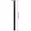 Schwarzes höhenverstellbares Tischbein Cublesan 1100 mm (4)