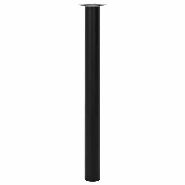 Musta teleskooppista pöydän jalkaa Velva 710 mm-1100 mm (2 kpl)