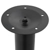 Musta teleskooppista pöydän jalkaa Velva 710 mm-1100 mm (2 kpl)