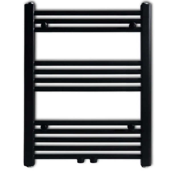 Schwarzer Handtuchheizkörper Minenver 600x764 mm (gerade)