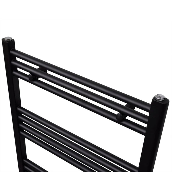 Schwarzer Zentralheizungs-Handtuchheizkörper Minenver 500x1160 mm (gerade)