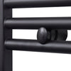 Schwarzer Zentralheizungs-Handtuchheizkörper Minenver 500x1160 mm (gerade)