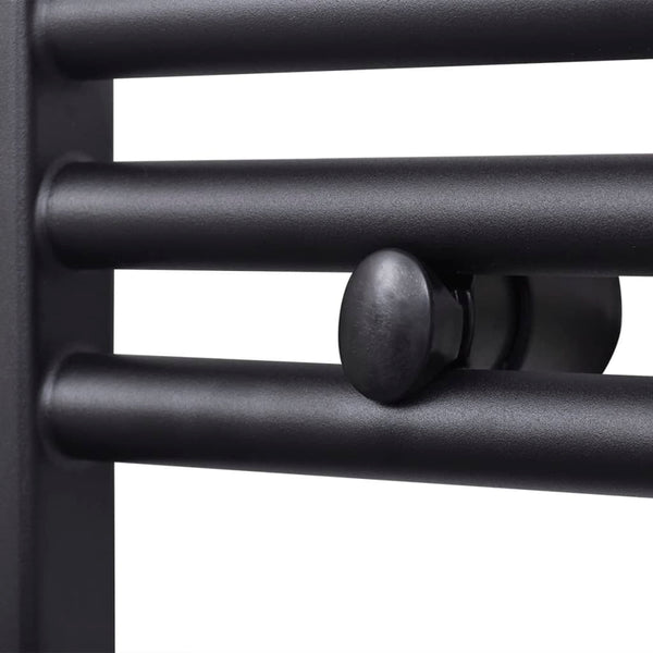 Schwarzer Zentralheizungs-Handtuchheizkörper Minenver 500x1160 mm (gerade)
