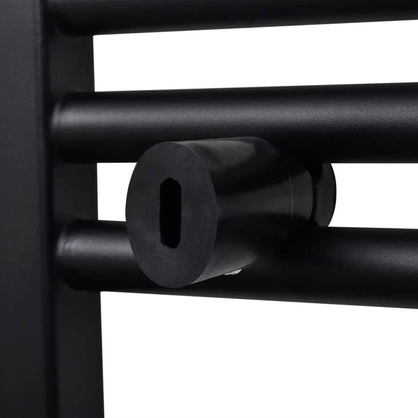 Schwarzer Zentralheizungs-Handtuchheizkörper Minenver 500x1160 mm (gerade)