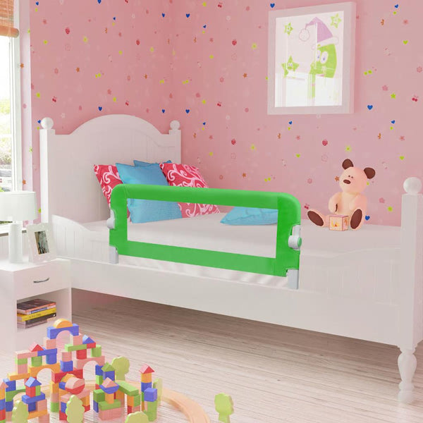 Grünes Rausfallschutzgitter Klaus 102x42 cm für Kinderbett