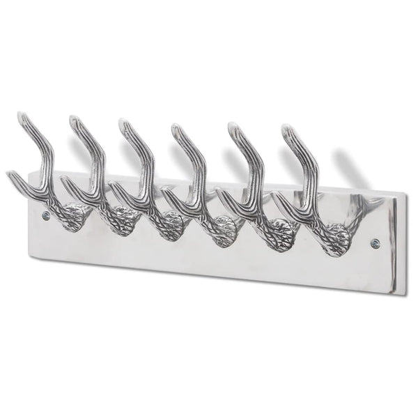 Silberner Aluminium-Garderobenständer Mariel