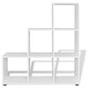 Weißes Treppenregal Malentina 107 cm