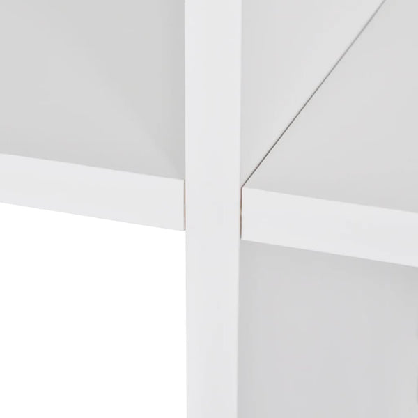 Weißes Treppenregal Malentina 107 cm