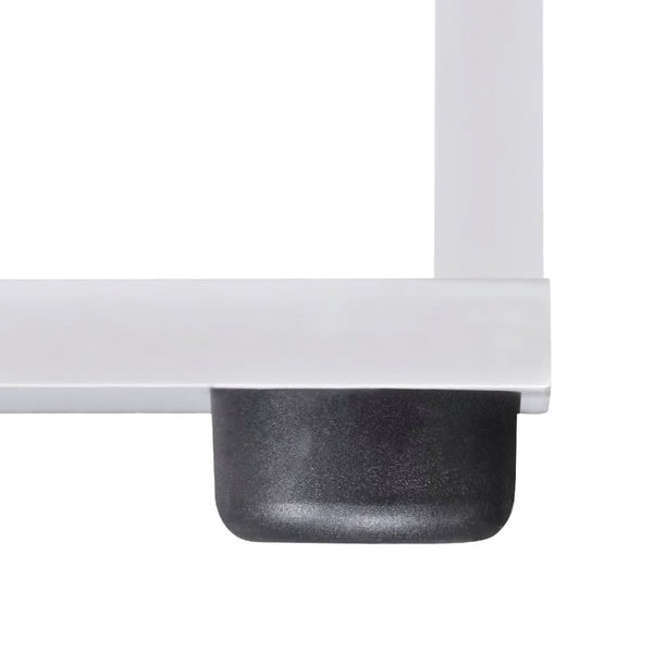 Weißes Treppenregal Malentina 107 cm