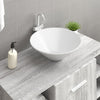 Weiße Waschbecken Euzofina 42x22x14cm (2 Stk. Keramik)