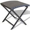 Schwarzer Klapphocker Nedelico (Polyrattan)