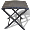 Schwarzer Klapphocker Nedelico (Polyrattan)