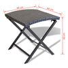Schwarzer Klapphocker Nedelico (Polyrattan)