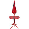 Rotes Kinder-Garten-Bistroset Nadim, 3-teilig (mit Sonnenschirm)