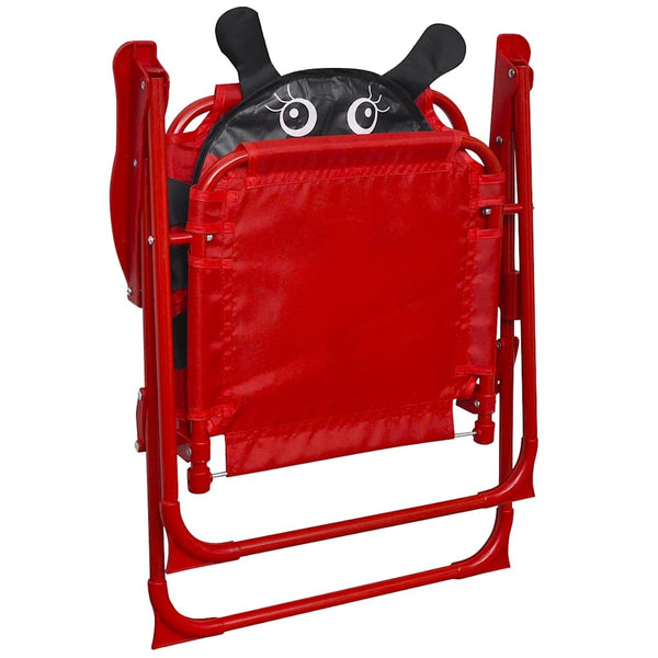 Rotes Kinder-Garten-Bistroset Nadim, 3-teilig (mit Sonnenschirm)