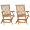 Klappbare Gartenstühle Iener (2 Stück Teak)