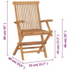 Klappbare Gartenstühle Iener (2 Stück Teak)