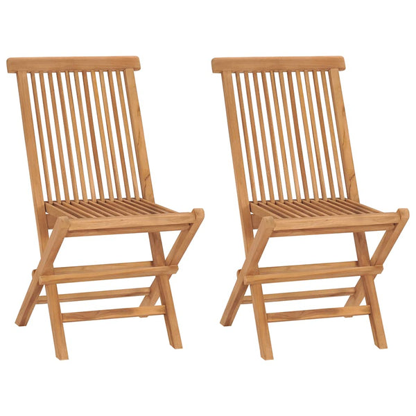 Klappbare Gartenstühle Sinclita (2 Stück Teak)