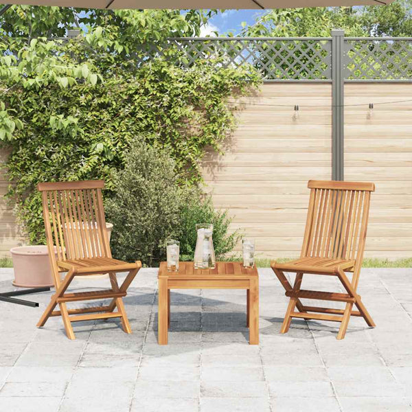Klappbare Gartenstühle Sinclita (2 Stück Teak)