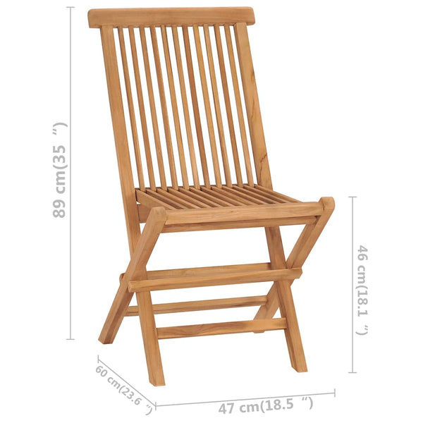 Klappbare Gartenstühle Sinclita (2 Stück Teak)