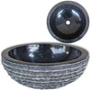 Schwarzes Marmorwaschbecken Buzgurescu 40 cm