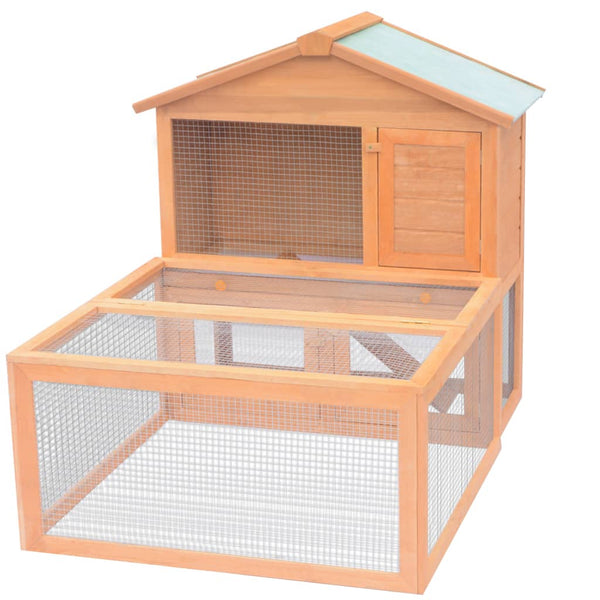 Außenkäfig für Tiere/Kaninchenstall Huy (Holz)