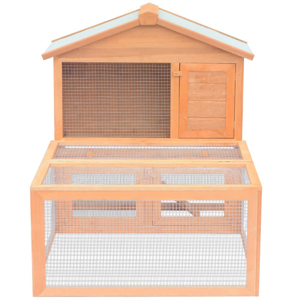 Außenkäfig für Tiere/Kaninchenstall Huy (Holz)