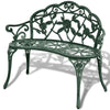 Gartenbank Santean 100cm grün (Gussaluminium)