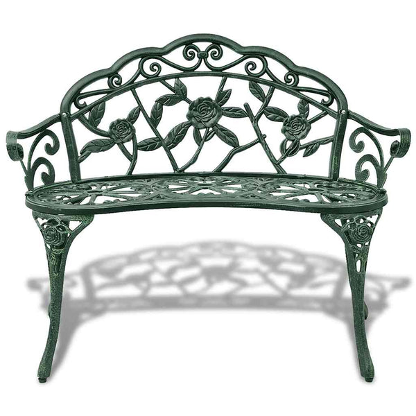 Gartenbank Santean 100cm grün (Gussaluminium)