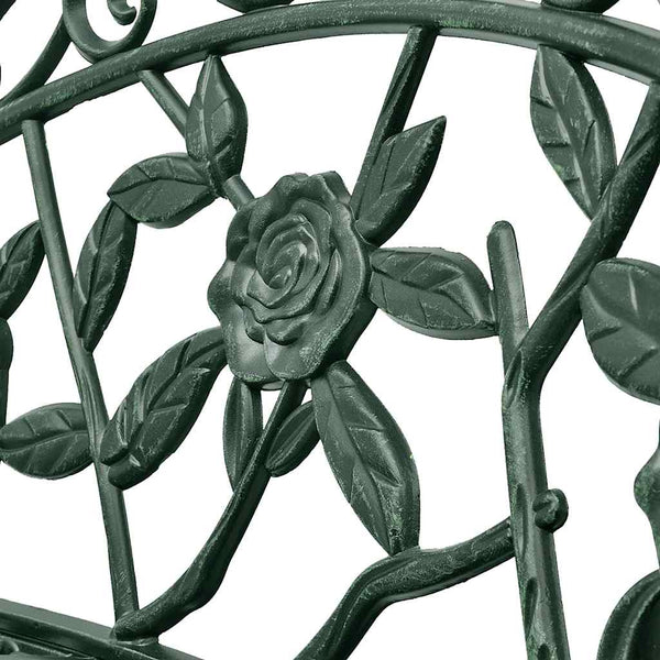 Gartenbank Santean 100cm grün (Gussaluminium)