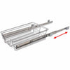 Silberne ausziehbare Gitterkörbe Suna 400 mm (2 Stk.)