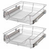 Auszugschubladen Suna 500 mm, silber (2 Stk.)
