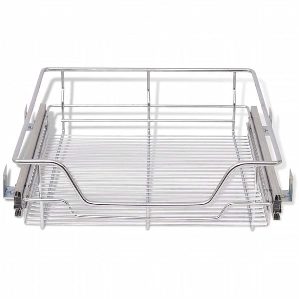 Auszugschubladen Suna 500 mm, silber (2 Stk.)