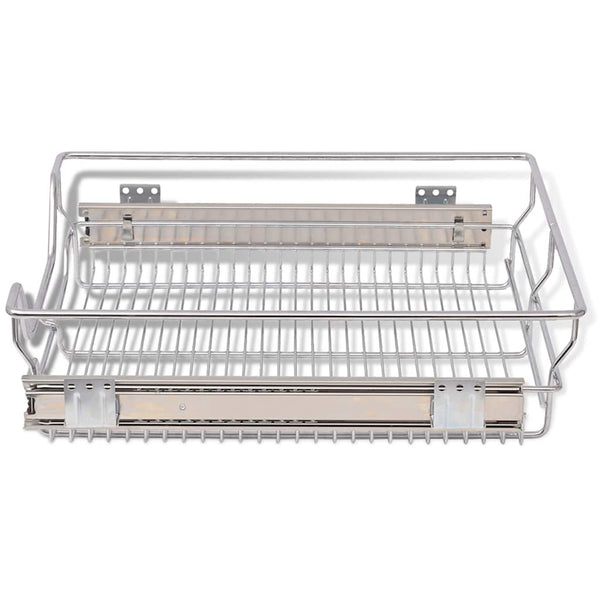 Auszugschubladen Suna 500 mm, silber (2 Stk.)