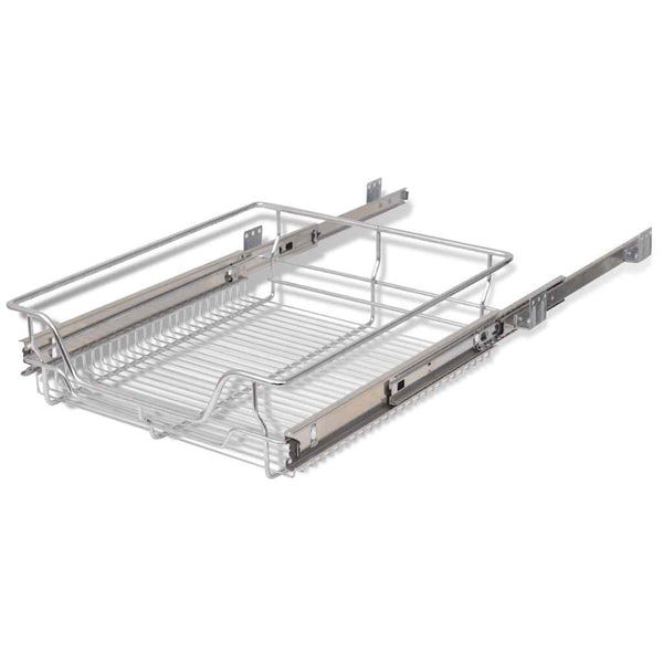 Auszugschubladen Suna 500 mm, silber (2 Stk.)