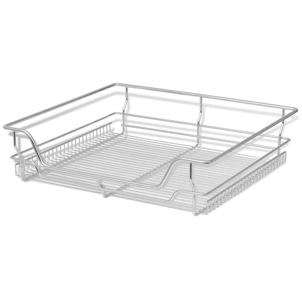 Silberne ausziehbare Gitterboxen Suna 600 mm (2 Stk.)