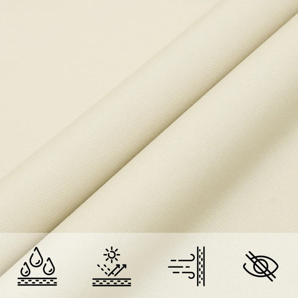 Creme Sonnensegel Oxford-Gewebe rechteckig Larisia 2x4m